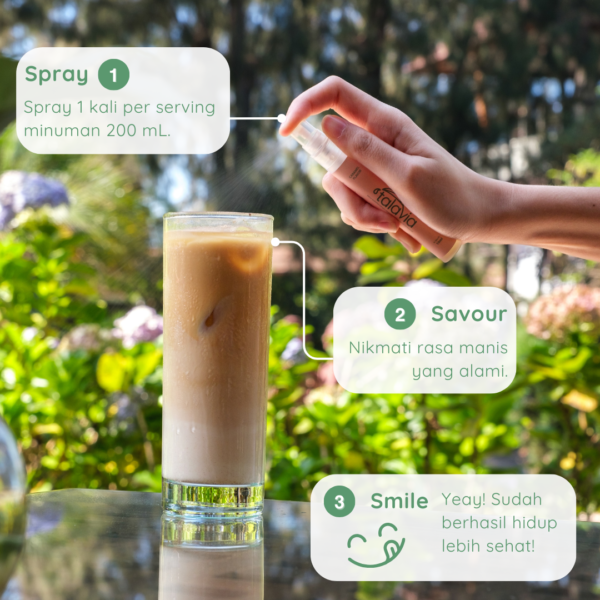 Talavia Caramel Stevia tinggal Spray