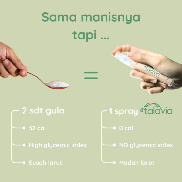 Talavia Caramel Stevia vs Gula