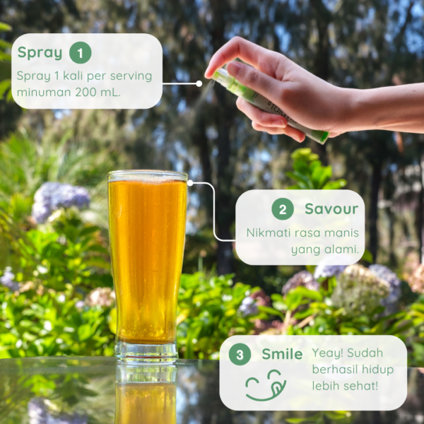 Talavia Pandan Stevia tinggal Spray
